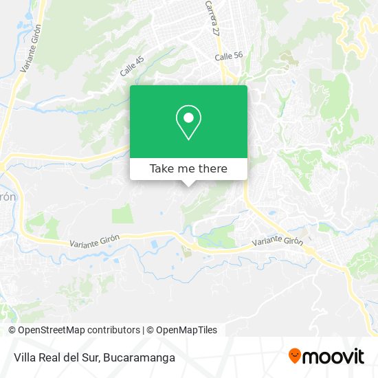 Mapa de Villa Real del Sur