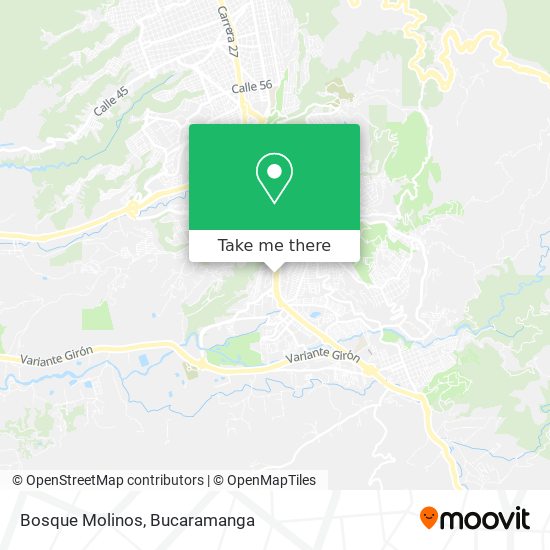 Bosque Molinos map