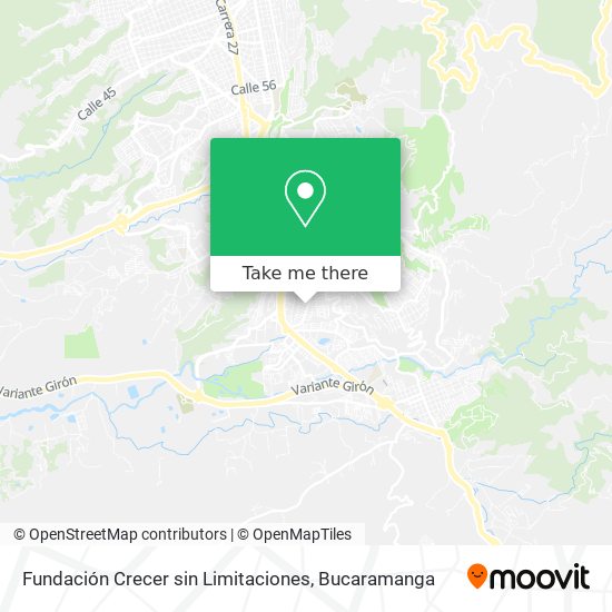 Fundación Crecer sin Limitaciones map
