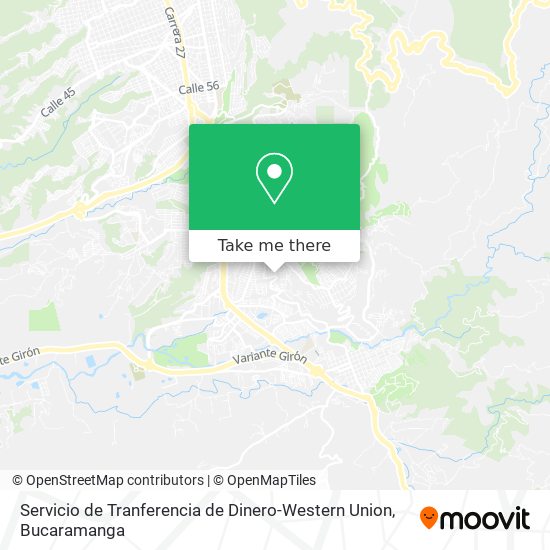 Servicio de Tranferencia de Dinero-Western Union map