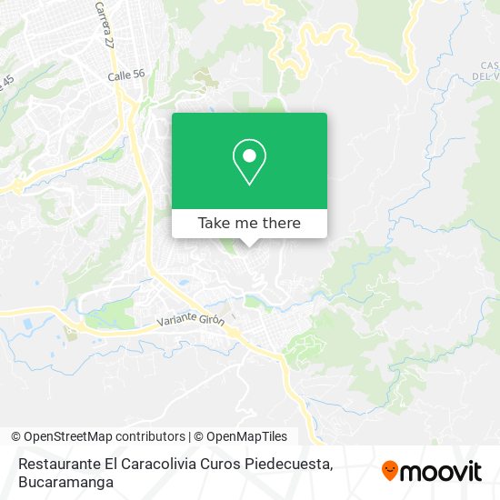 Mapa de Restaurante El Caracolivia Curos Piedecuesta
