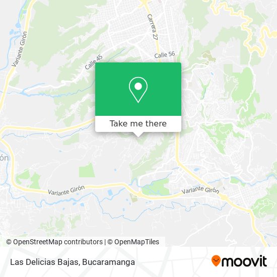 Mapa de Las Delicias Bajas