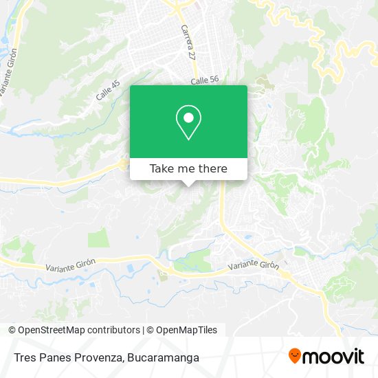 Tres Panes Provenza map