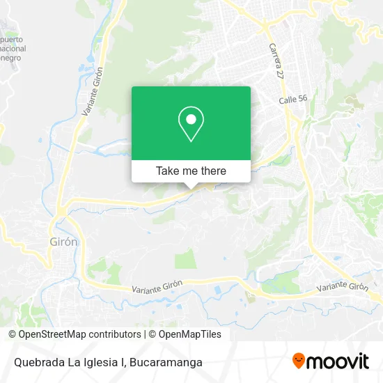 Quebrada La Iglesia I map