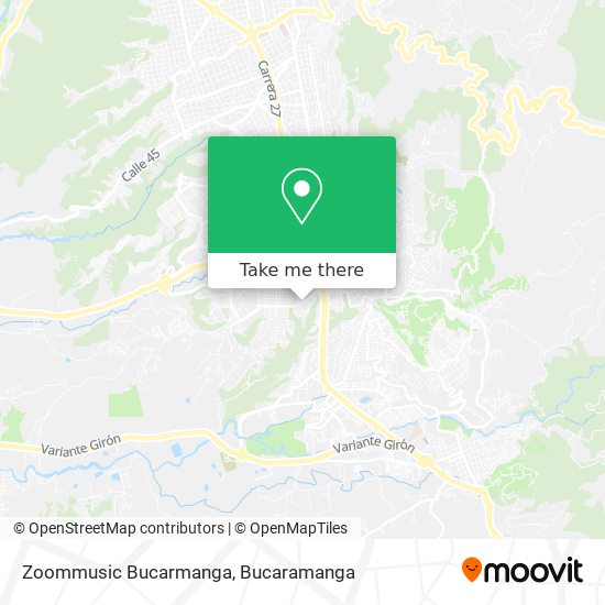 Zoommusic Bucarmanga map