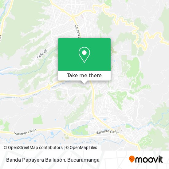 Banda Papayera Bailasón map