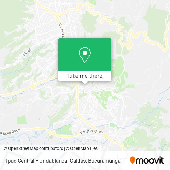 Ipuc Central Floridablanca- Caldas map