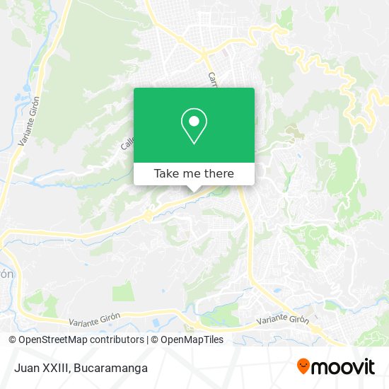 Mapa de Juan XXIII