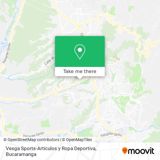 Vesga Sports-Artículos y Ropa Deportiva map