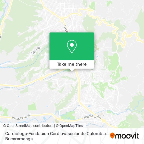 Cardiologo-Fundacion Cardiovascular de Colombia map