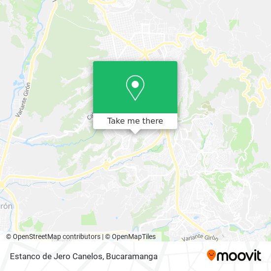 Estanco de Jero Canelos map