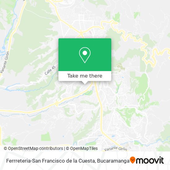 Ferrreteria-San Francisco de la Cuesta map
