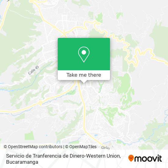 Servicio de Tranferencia de Dinero-Western Union map