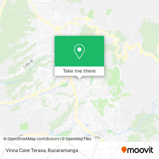 Mapa de Vinna Cave Terasa