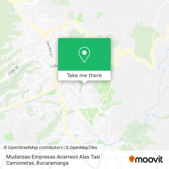Mapa de Mudanzas-Empresas-Acarreos Alas Taxi Camionetas