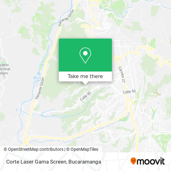 Corte Laser Gama Screen map