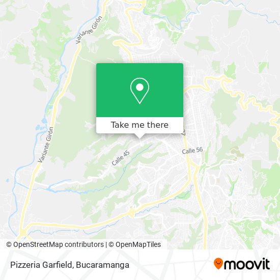 Pizzeria Garfield map