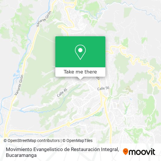 Movimiento Evangelistico de Restauración Integral map