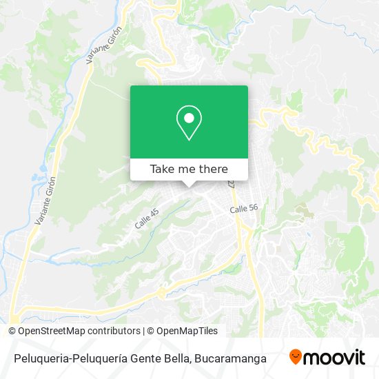 Mapa de Peluqueria-Peluquería Gente Bella