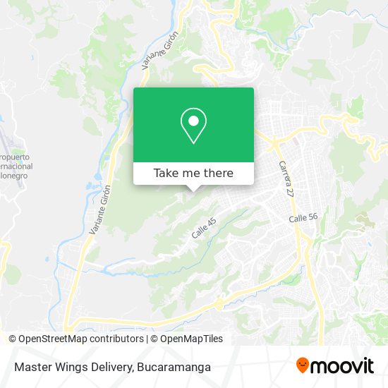 Mapa de Master Wings Delivery