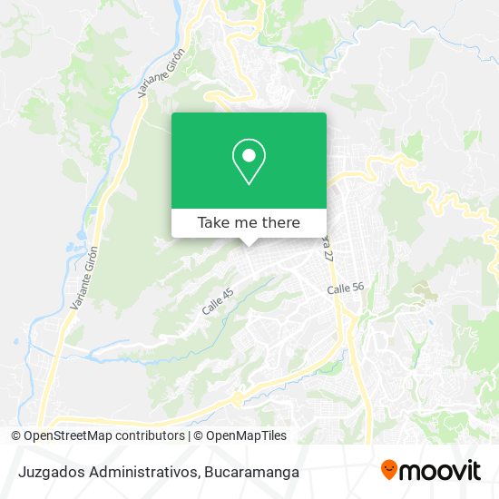 Juzgados Administrativos map