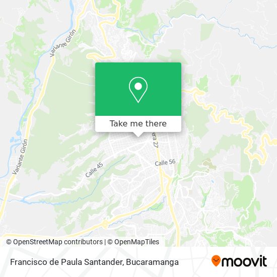 Mapa de Francisco de Paula Santander