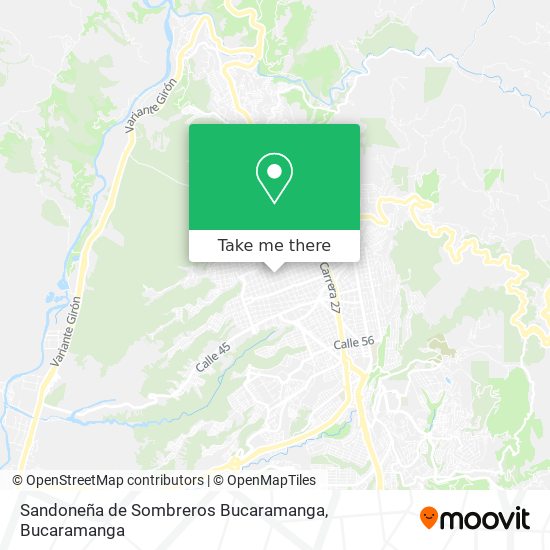 Sandoneña de Sombreros Bucaramanga map