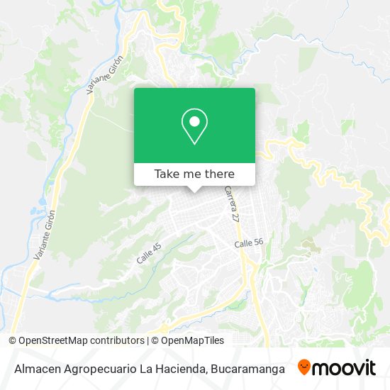 Mapa de Almacen Agropecuario La Hacienda