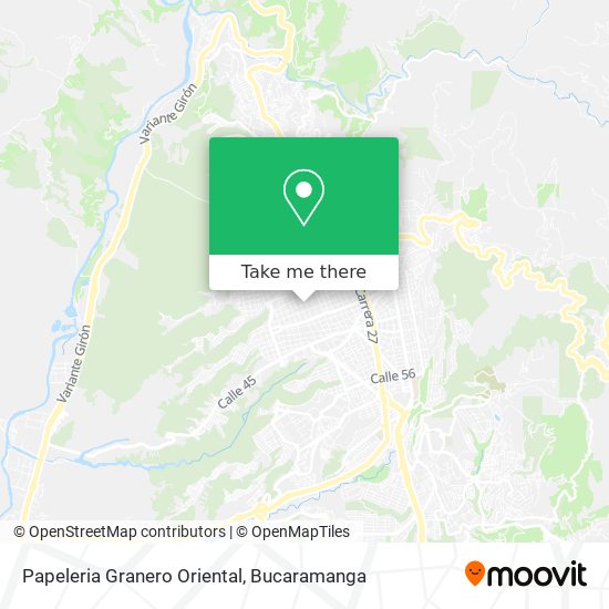 Papeleria Granero Oriental map