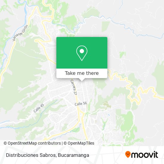 Distribuciones Sabros map