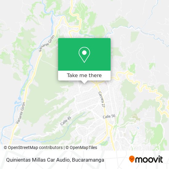 Quinientas Millas Car Audio map