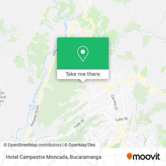 Mapa de Hotel Campestre Moncada