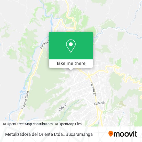 Mapa de Metalizadora del Oriente Ltda.