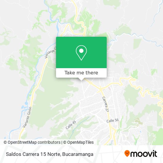 Saldos Carrera 15 Norte map