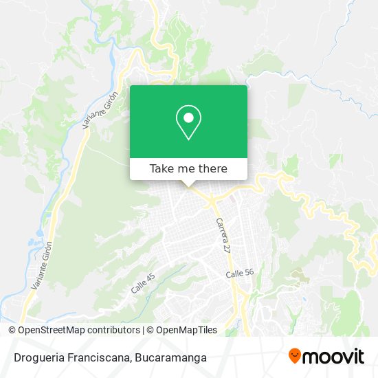Drogueria Franciscana map