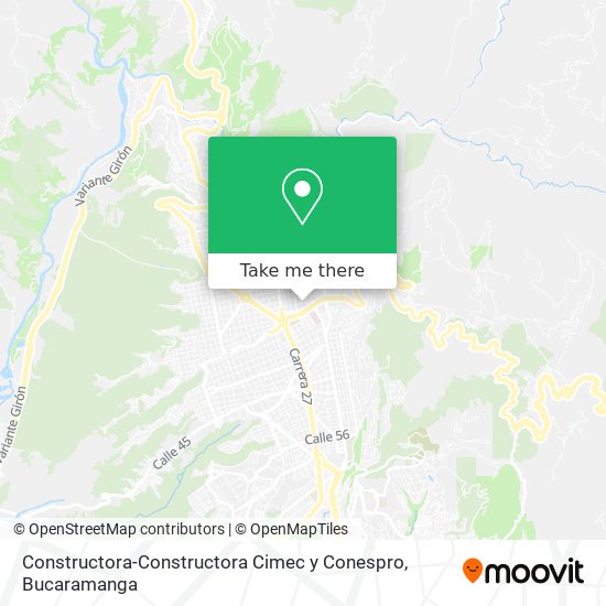 Mapa de Constructora-Constructora Cimec y Conespro