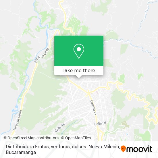 Distribuidora Frutas, verduras, dulces. Nuevo Milenio map