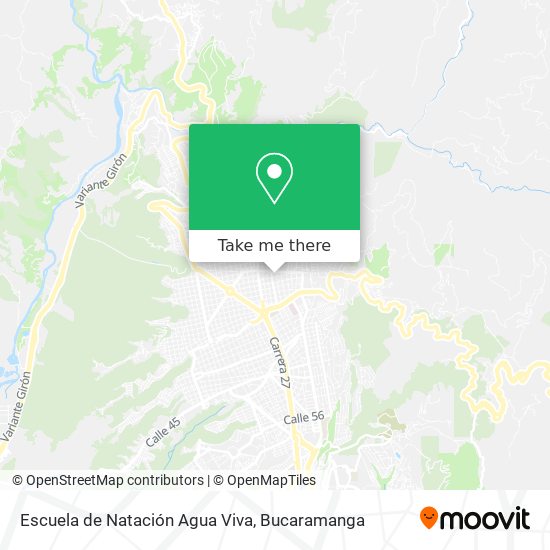 Mapa de Escuela de Natación Agua Viva