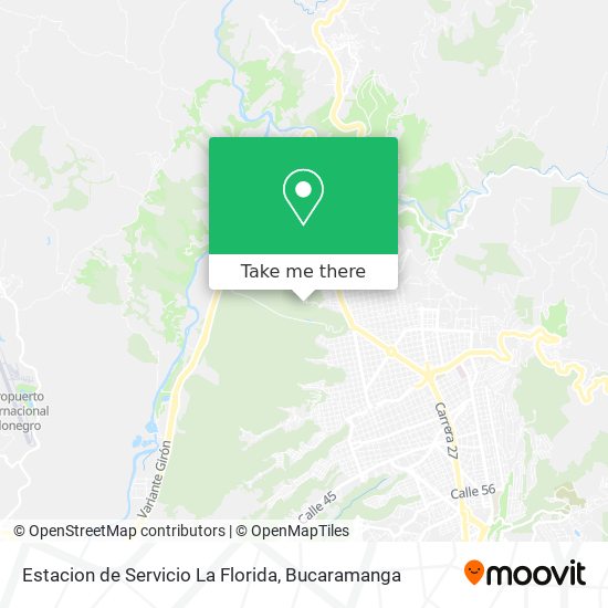 Mapa de Estacion de Servicio La Florida