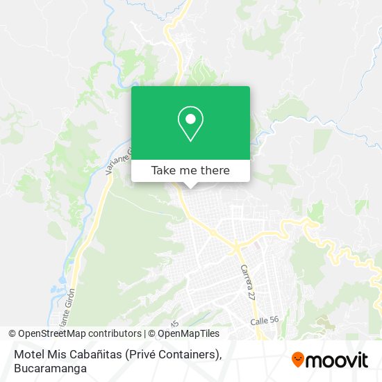 Mapa de Motel Mis Cabañitas (Privé Containers)