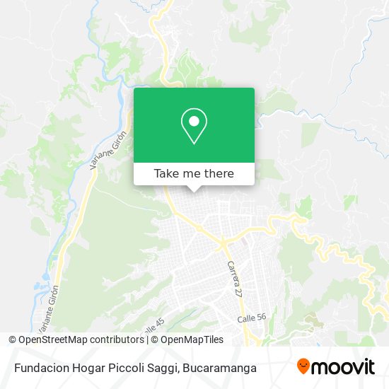 Mapa de Fundacion Hogar Piccoli Saggi