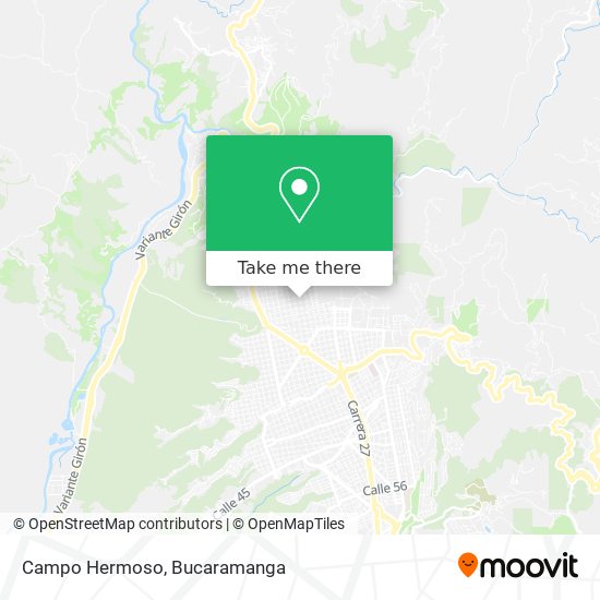 Campo Hermoso map