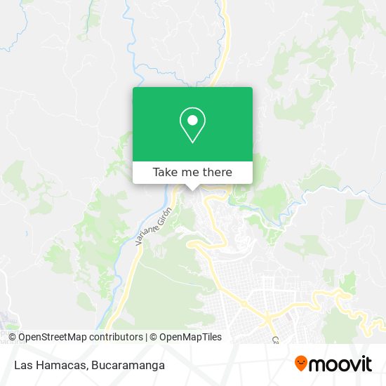 Las Hamacas map