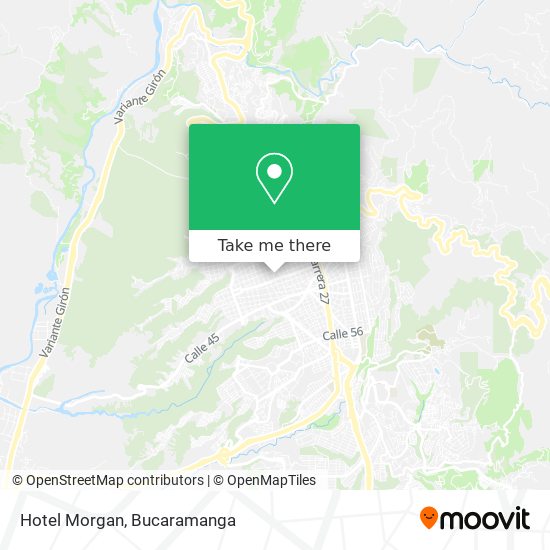 Mapa de Hotel Morgan