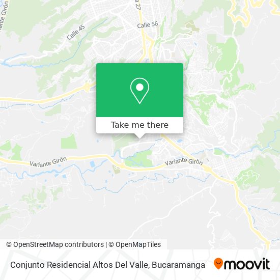 Mapa de Conjunto Residencial Altos Del Valle