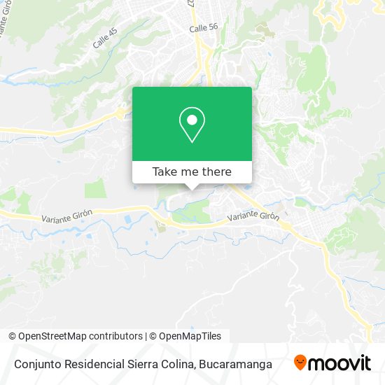 Conjunto Residencial Sierra Colina map