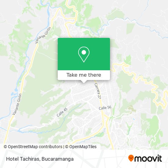 Mapa de Hotel Tachiras