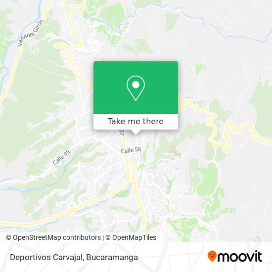 Deportivos Carvajal map