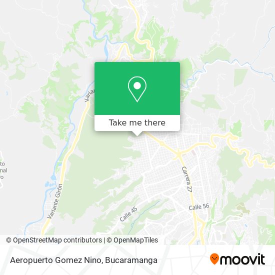 Aeropuerto Gomez Nino map