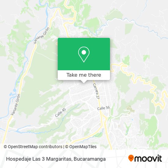 Hospedaje Las 3 Margaritas map